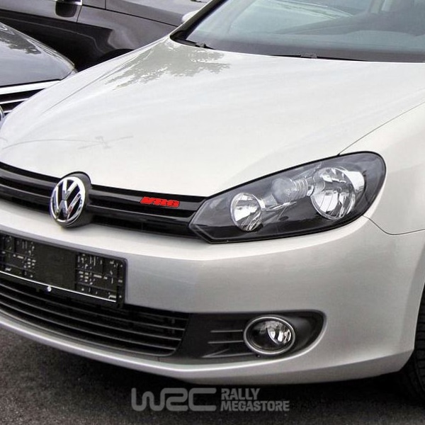 EMBLEME VR6 ROUGE AUTOCOLLANT POUR VOLKSWAGEN GOLF